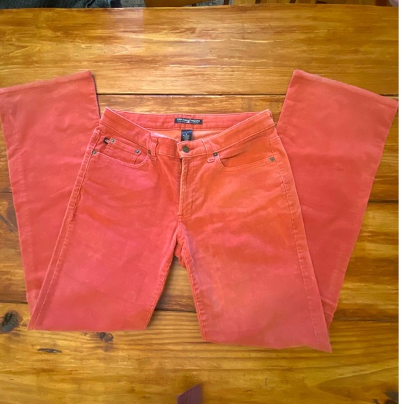 Vintage Y2K Polo Jeans Co. Ralph Lauren Corduroy Pants Rust Red Size 6 Fall - Picture 1 of 7